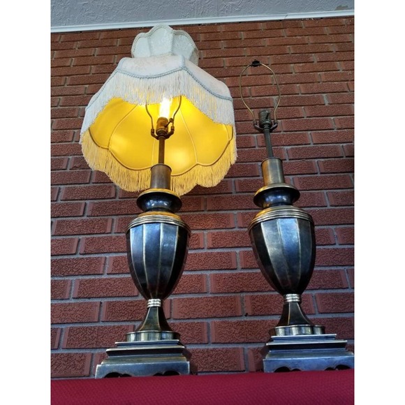 Stiffel Burnished Brass Trophy Table Lamps - Picture 3 of 10